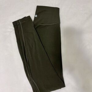 LILULEMON Align Leggings SIZE 4 COLOR Dark Olive